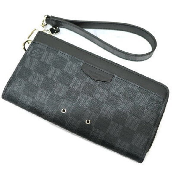 Louis Vuitton Zippy Dragonne Damier Graphite Black Long Wallet - Picture 1 of 11